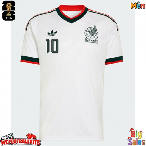 Mexico Alexis Vega #10 Replica Away Stadium Shirt World Cup 2026 Short Sleeve